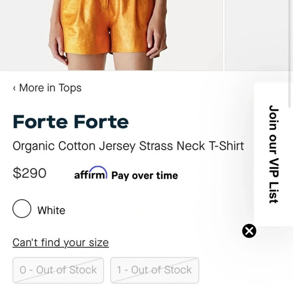 Forte Forte Jewel Collar Cropped Tee Shirt Medium - Picture 4 of 13